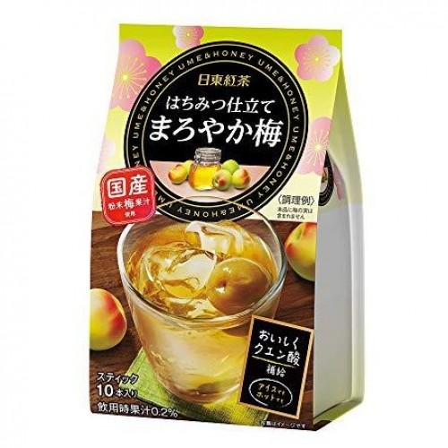 三井农林 日东红茶 蜂蜜梅子味果茶粉 10包入